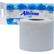 Hartie igienica alba, din celuloza, Altessa, 2 straturi, 10 role, clasic, 130 foi